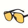 Large Frame Joined Body Square Sunglasses Women Classic Oversized Pilot Fashion Sun Glasses Outdoor Shading for Men Eyewear