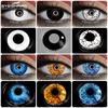 1 Pair Color Contact Lenses for Eyes Cosplay White Lenses Anime Accessories Lenses Black Contacts Lenses for Halloween