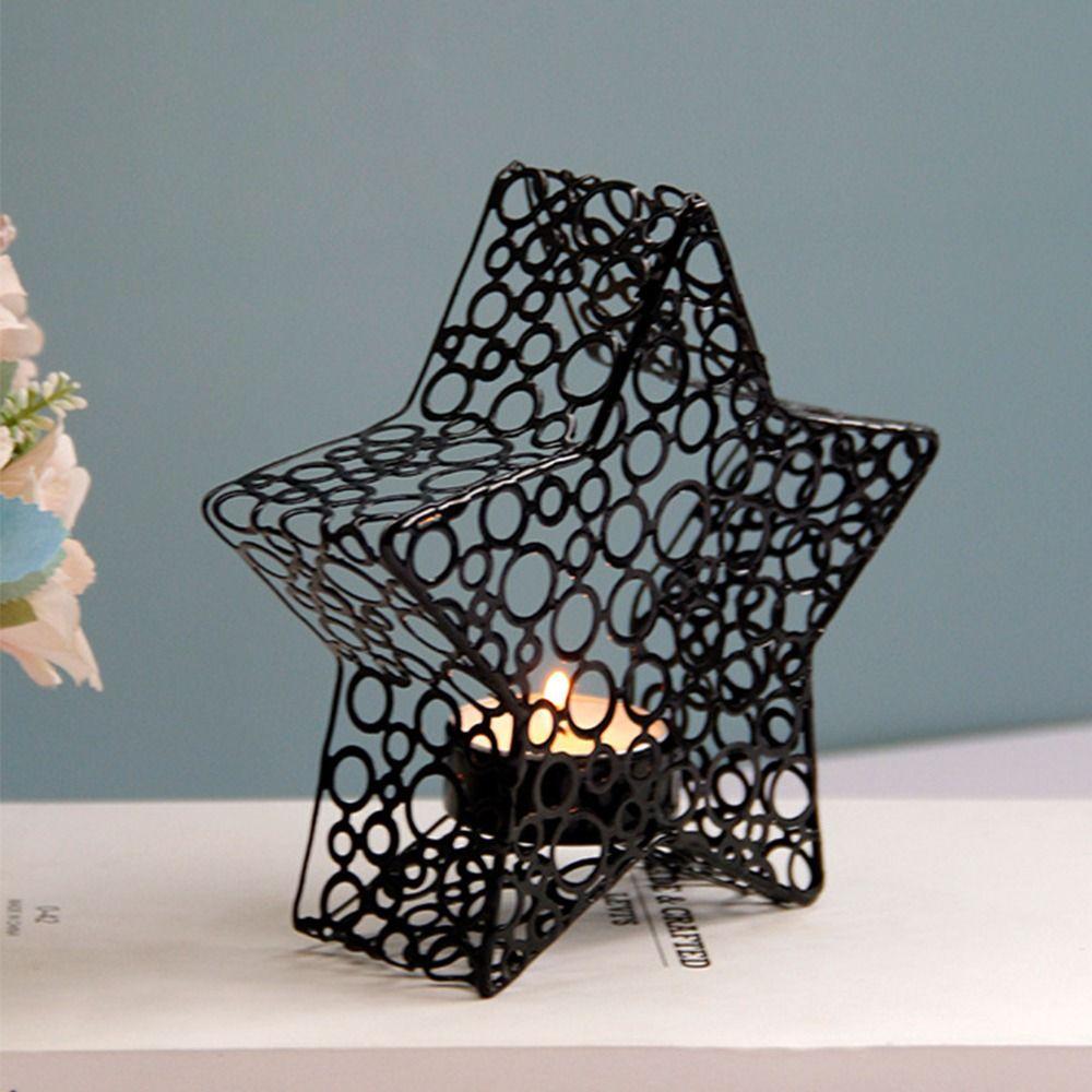 Middle Eastern Star Candle Holder Handhold Candle Stand Holders for Candlesticks  Desktop Ornament