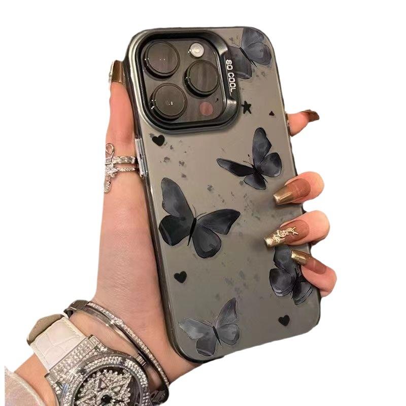 Premium Dreamy Butterfly Case for iPhone 17 Pro Max and iPhone 16 (New 15/14cm, Women's 13cm Soft Case)