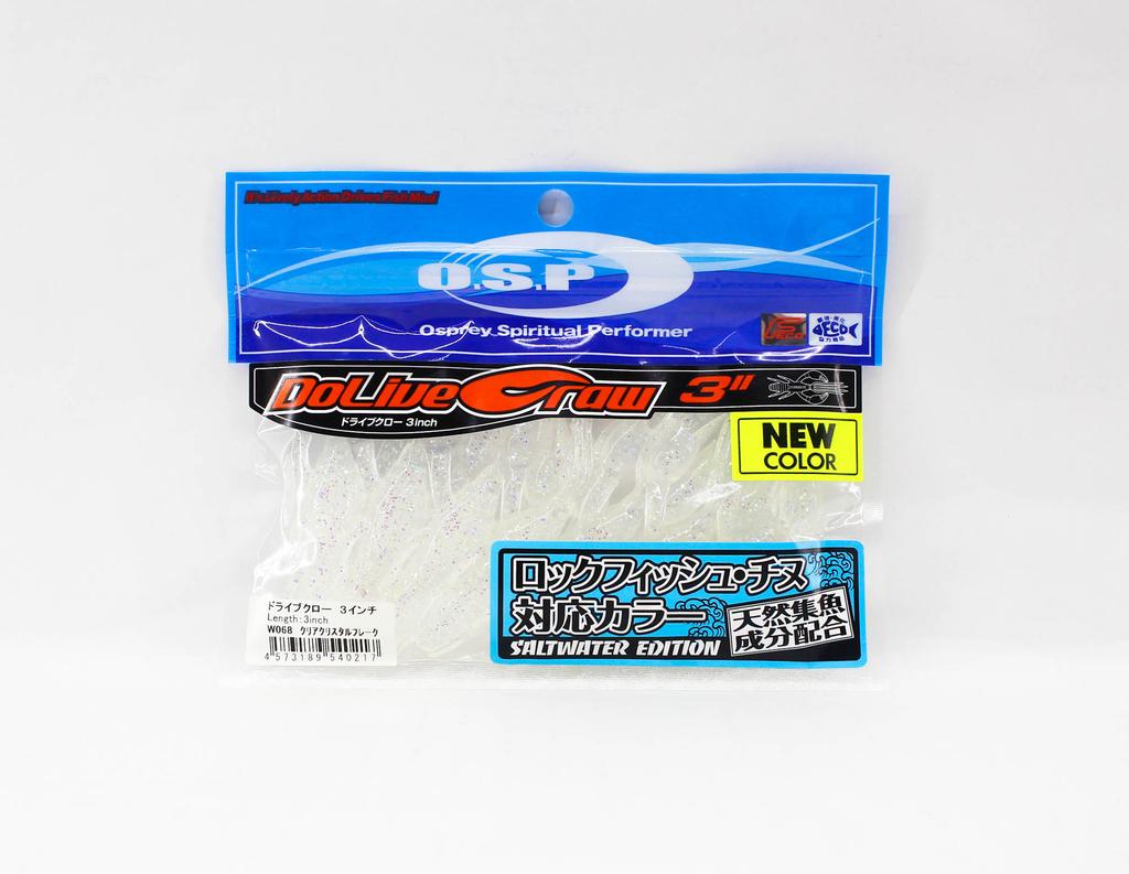 OSP Мягкая приманка Dolive Craw 3 дюйма Salt W-068 (0217)