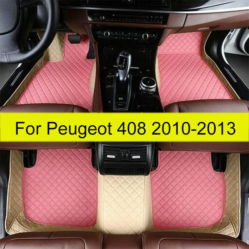 Автомобильные коврики для Peugeot 408 2010 2011 2012 2013 Автомобильные коврики для ног Автомобильное ковровое покрытие Аксессуары для интерьера