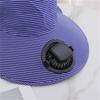 USB-перезаряжаемая охлаждающая кепка-вентилятор с солнечной зарядкой и 3 скоростями для женщин и мужчин, для пеших прогулок, кемпинга