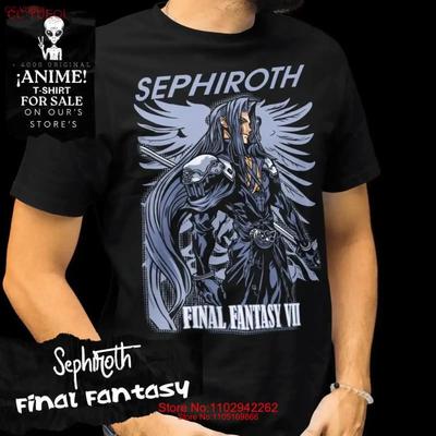 Сефирот Аниме VII Футболка Ретро Игры Классика RPG Персонаж Игрока Топ Крутой Винтажный Модный Дизайнерская Одежда