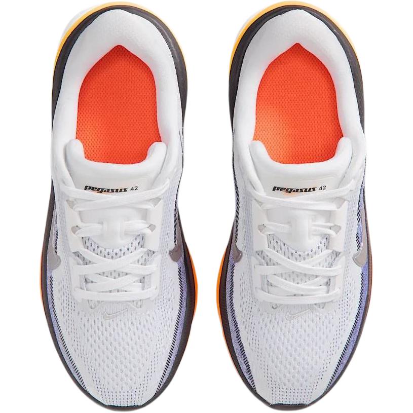 Nike Кроссовки Pegasus 42 Road GS Белый Лазурный Полностью Оранжевый Детские Синий Металлик-Серебристый IH2306-100