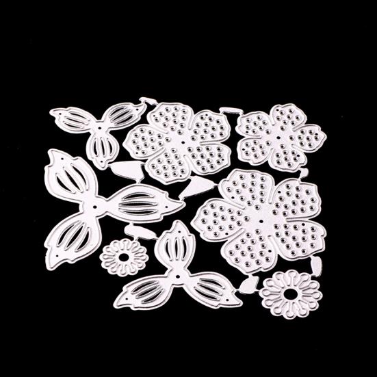 8шт цветок листья металлический штамп для тиснения трафарет для скрапбукинга бумажная карточка