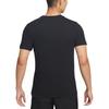 Nike Dri Fit T Shirts Men's Black Crew Neck Moderate Straight Fit BV0644-010