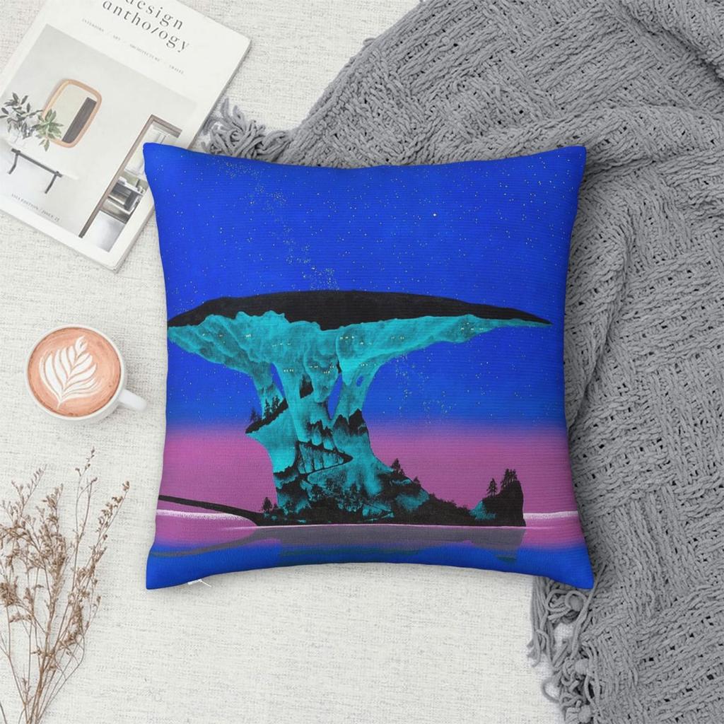 Roger Dean Pathways At Night Square Pillowcase Polyester Linen Velvet Creative Decorative Throw Pillow Case Bed Cushion Cover