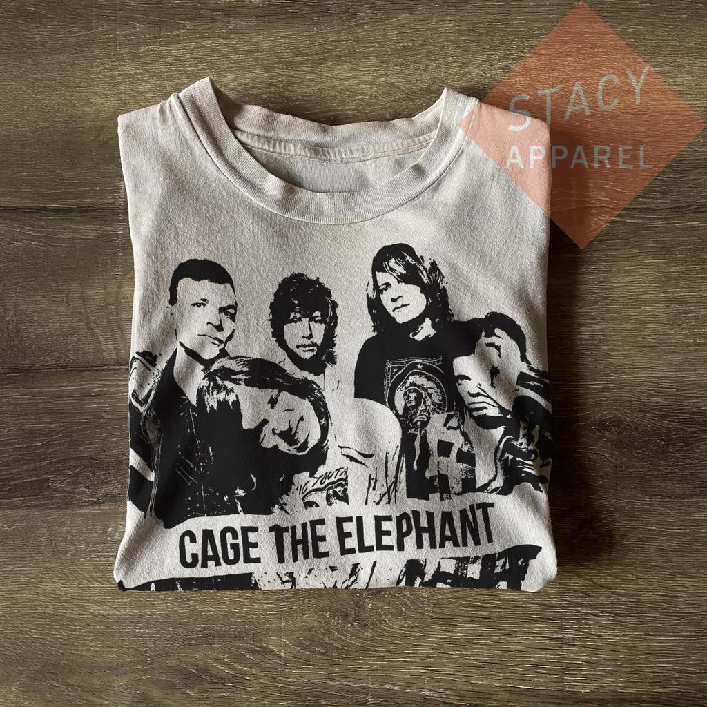 Ограниченная футболка Cage the Elephant - Унисекс футболка CTE из плотного хлопка