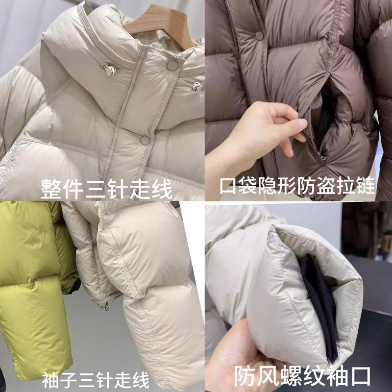 Womens Short Puffer Coat Winter 2026 Thick Hooded Loose Fit Petite Cotton Jacket