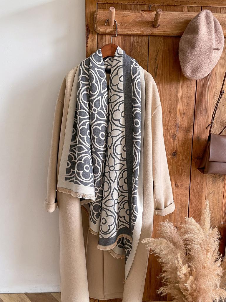 New Luxury Design Winter Cashmere Wraps Scarfs Women Shawls Scarves Lady Pashmina Bufanda Blanket Female Stoles Warm Thick