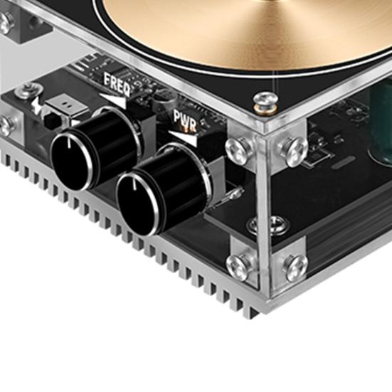 1 Set Great Physical Experiment Entertainment Sensitive Scientific Creations Wireless Light-Up Music Tesla Coil Household Use Palm