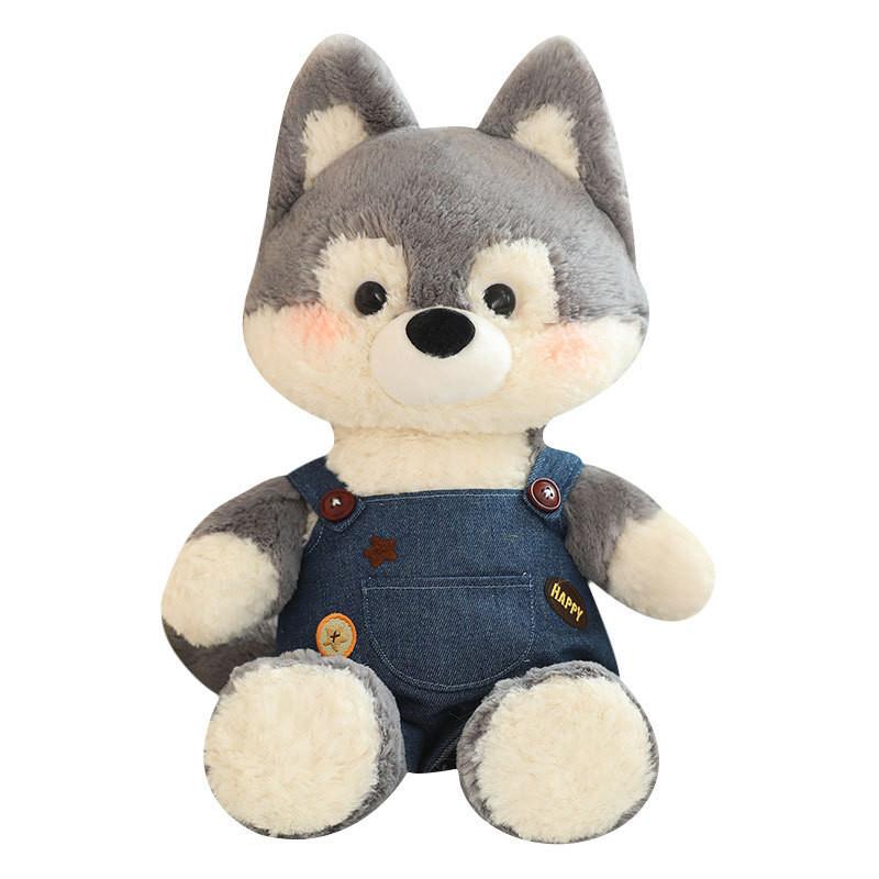 Forest Little Run Fox Plush Toy Cute Lamb Husky Rabbit Wolf Doll Gift Children