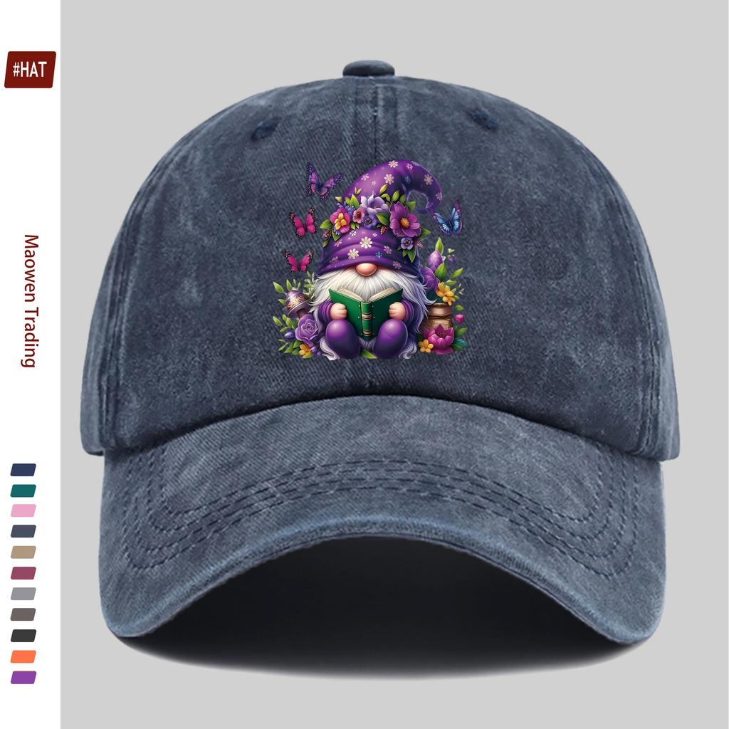pc Vibrant Dwarf Elf Pattern Printed Baseball Cap Casual Printed Design Casual Hat Truck Driver Comfortable Lightweight Sun H