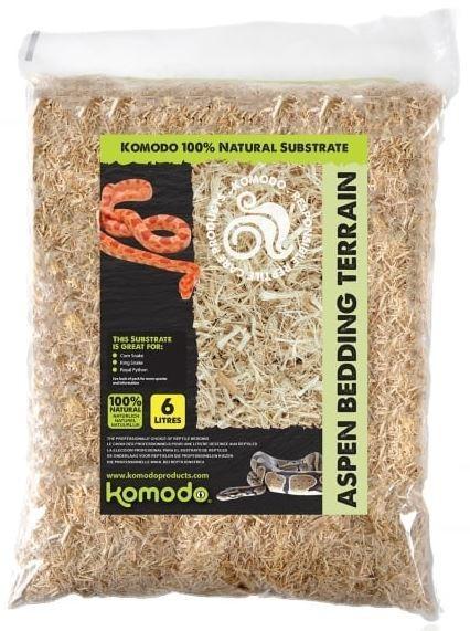 Poplar Fiber Bedding Substrate for Terrarium for Snakes and Reptiles, 12L Absorbent