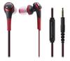 Audio Technica SOLID BASS Earphones Deep Bass Red RD iPod/iPhone/iPad In-ear ATH-CKS550i