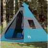 Палатка кемпинговая Vidaxl 7-местная синяя 350x350x280 см