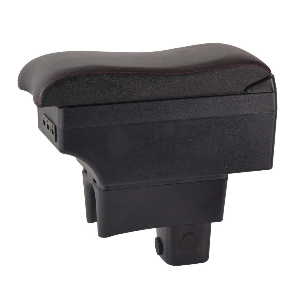 Argentavis Luxury 3D Armrest with 7 USB Charging Ports and Double Storage Box for Suzuki Swift External Console Box with Cup and Drink Holders ZC/ZD,