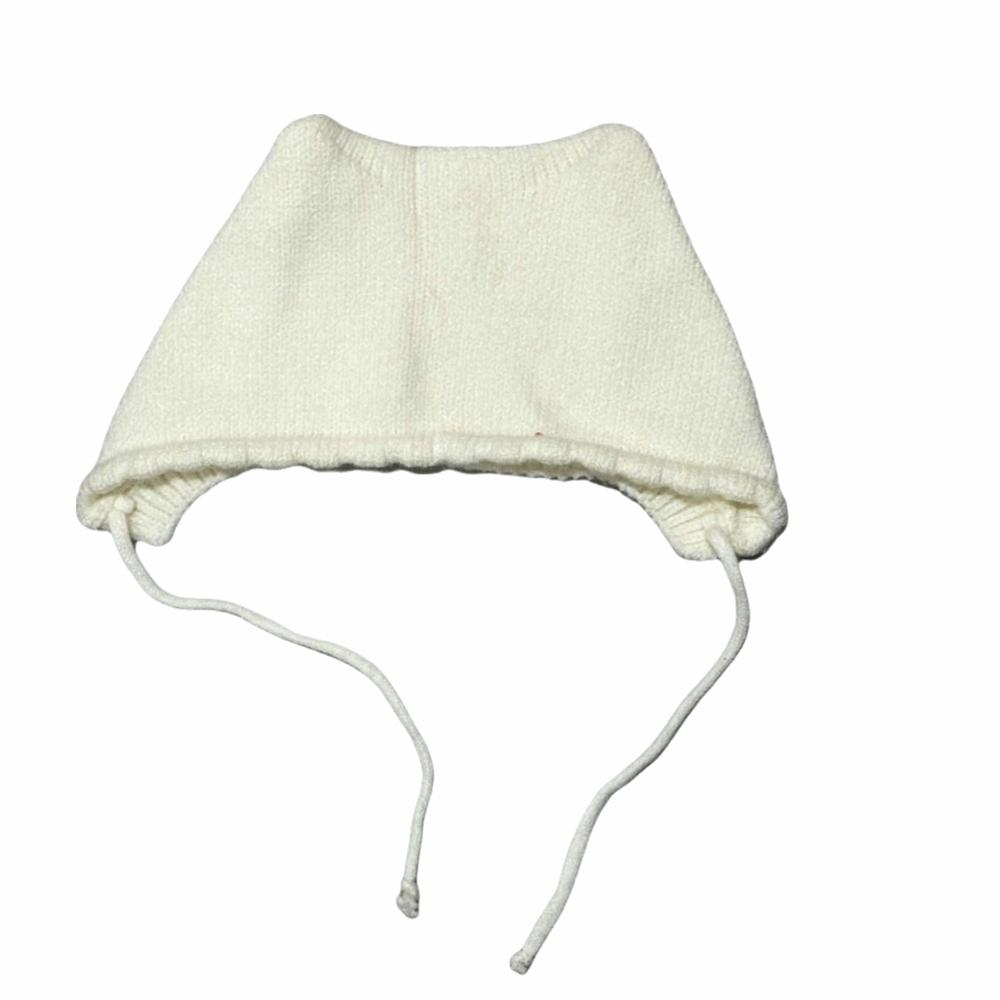 Solid Color Cat Ear Knit Hat Newborn Ear Protection Cap Cute Baby Knitting Hat Kids