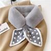 Scarf Women's Autumn and Winter Plush Cross Scarf To Keep Warm Imitation Rex Rabbit Fluffy Scarf