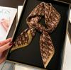 Французский легкий роскошный шарф высокого класса, шейный платок 65 × 65 см, тонкий модный универсальный бархатный шарф из хлопка и льна для женщин
