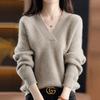 OliVier S cloSet Women baSic Soft V Neck Long SleeVe Knit O2512kn619d