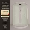 Arc-Shaped Sliding Door Enclosed Shower Room Set