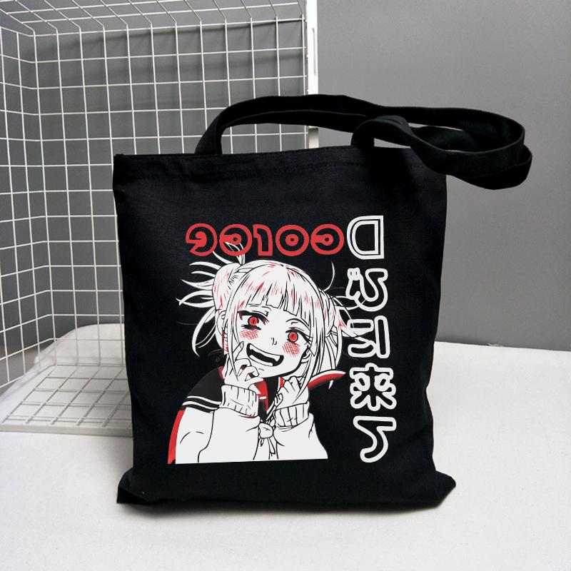 Японская y2k повседневная женская холщовая сумка Harajuku сумка-шоппер Ulzzang большая вместимость ins панк хип-хоп аниме женские сумки на плечо