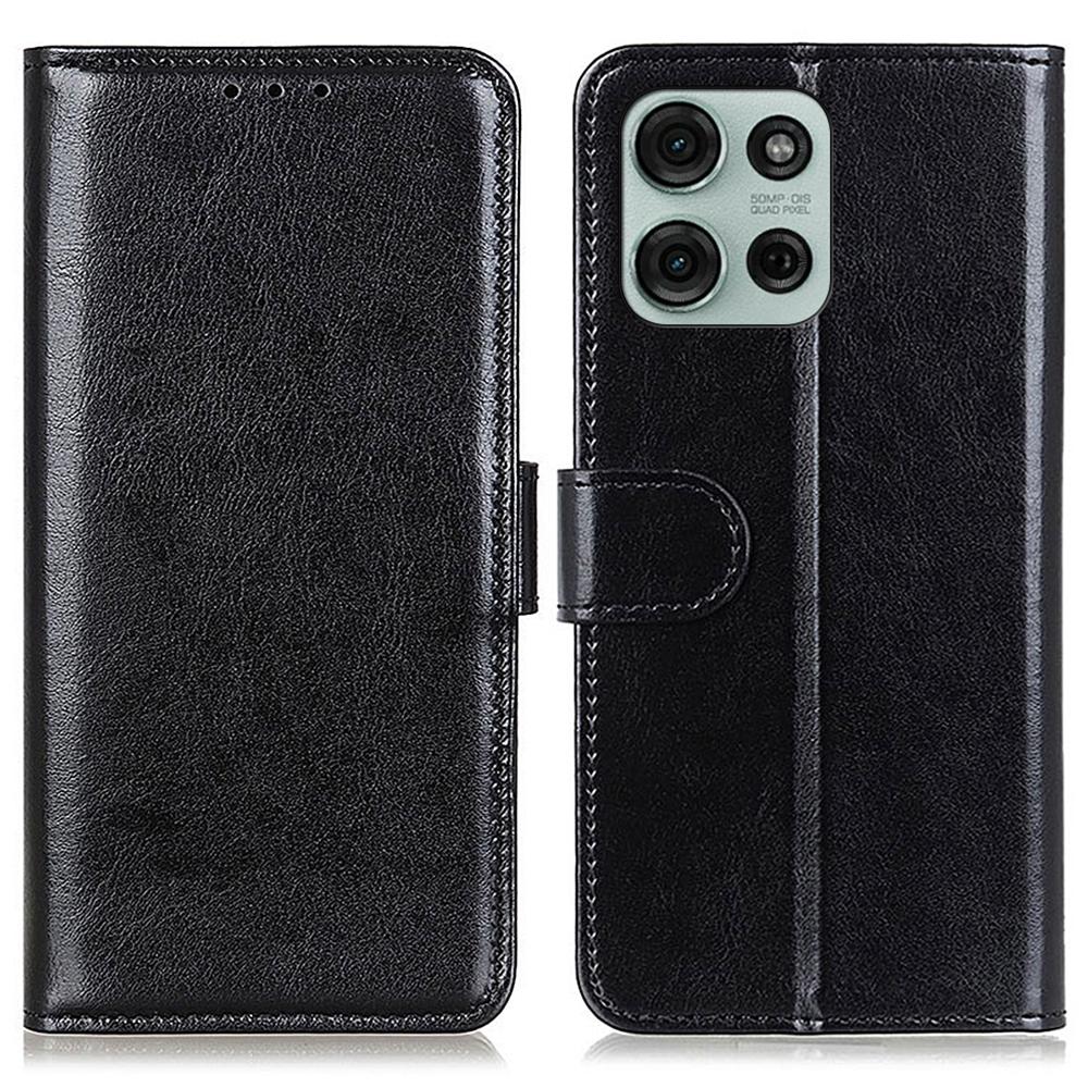 Для Motorola Moto G75 5G чехол Crazy Horse Texture PU кожаный чехол-подставка для телефона