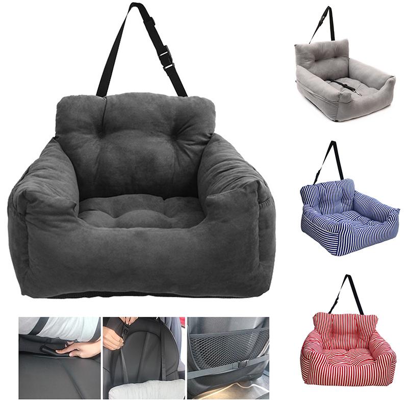 Pet Car Booster Seat Fluffy Puppy Dog Cat Travel Carrier Soft Safety Bag