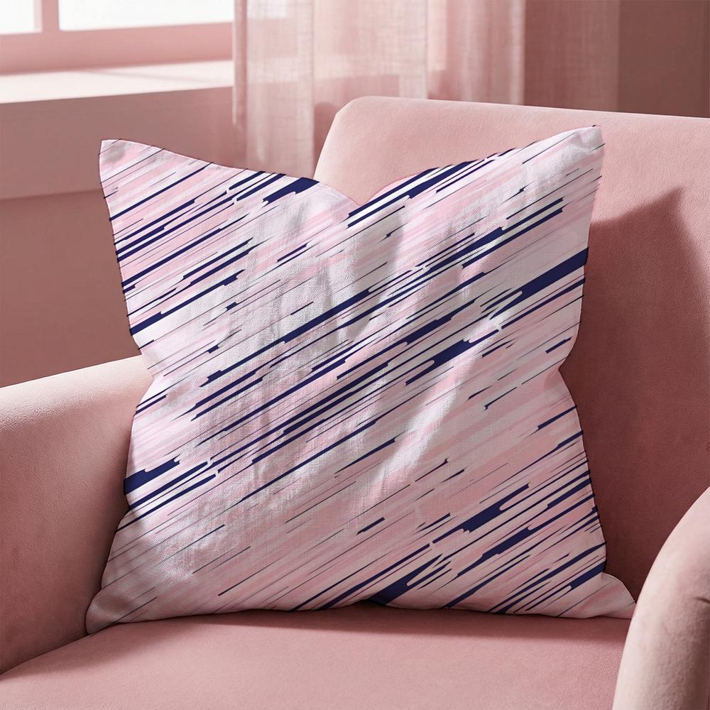 Stripes intersecting Cushion Cover MultiScene Pillow Cover for Home  Car  Reversible Soft  Durable for Daily Use