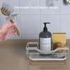 Самоосушающаяся полка для раковины из нержавеющей стали, полка для кухонной раковины, держатель для мыла и губки, органайзер для кухонной раковины