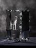 Harrier - crystal with a picture of a dog, glass statuette with a picture, unique frame with a picture from Art-Dog brand
