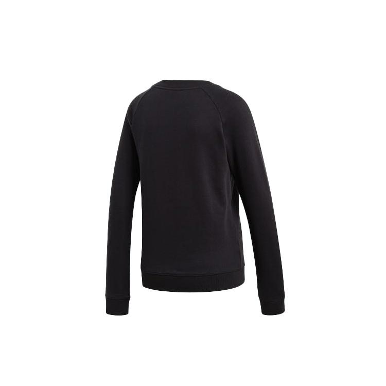 (WMNS) adidas originals Logo Sports Sweatshirt Black Women's DV2612
