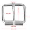 50pcs Metal Roller Pin Buckle 3.5x25x20mm Size Adjustable Pin Buckle  For Leather Crafts