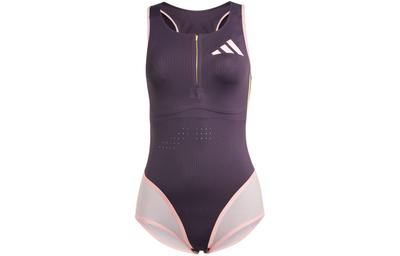 ADIZERO ТРИКО короткий рукав Комбинезон Женский Черно-фиолетовый IN1204