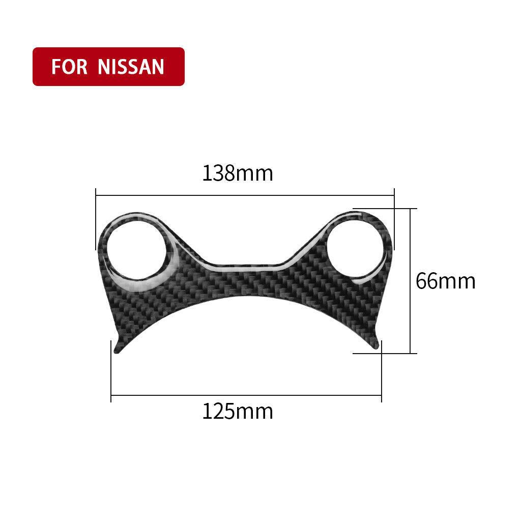 For 2009- Nissan 370Z Carbon Fiber Upper Gear Shift Panel Cover Trim Decor