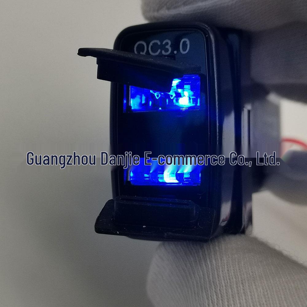 Автомобильное зарядное устройство Mitsubishi QC3.0 с двойной быстрой зарядкой для Pajero, Eclipse, Lancer, ASX, Outlander