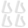 4Pcs Tablecloth Clips Transparent High Strength Smooth Easy To Install Table Cloth