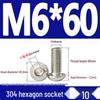 Шестигранные винты с полусферической головкой из нержавеющей стали по ISO7380 - от M2 до M16