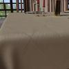 Rectangular Anti-stain Tablecloth 150x300 Cm LUXURY Champagne, by Soleil d'Ocre