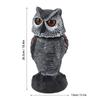 Owl Decoy Plastic Shake Head Owl Decoy To Scare Birds Away Scarecrow Fake Owl Outdoor Garden Decoration Owl Decoy To Scare Birds