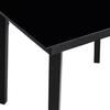 9 Piece Outdoor Dining Set with Cushions Black Poly Rattan