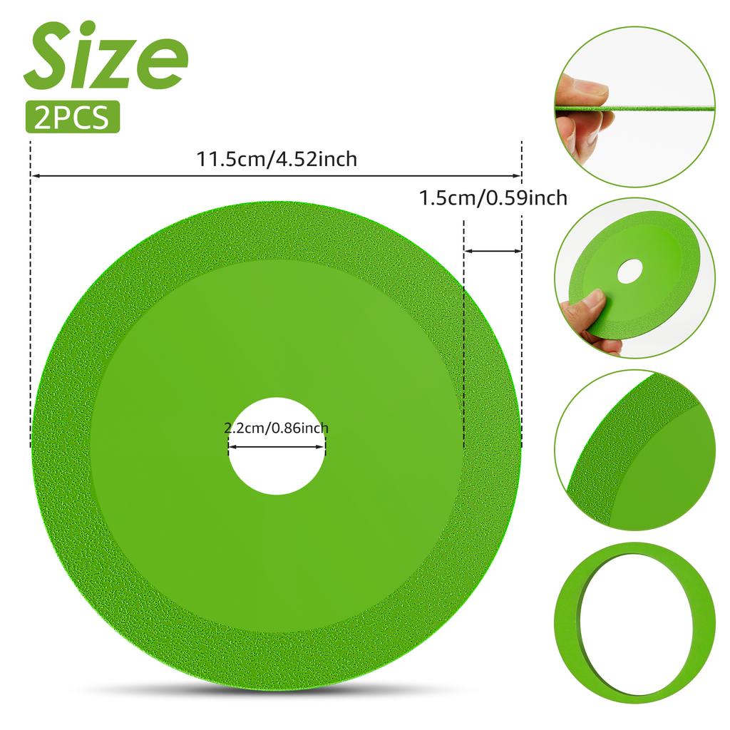 1/5 комплектов 22,23 мм диск для резки стекла, ультратонкое лезвие для резки алмазного мрамора, нефрита, хрусталя, винных бутылок, специальное лезвие для полировки и резки