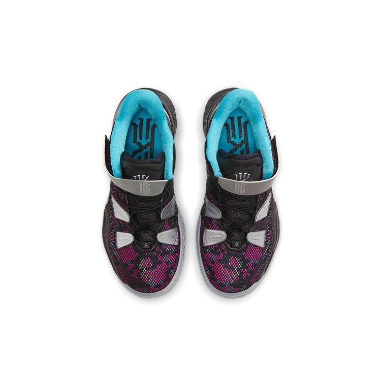 Nike Детские кроссовки Kyrie 7 PS Pixel Camo Черный Светло-Дымчато-Серый Синий-Fury CT4087-008