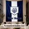 Custom Text Tapestry Preston North End Print Wall Tapestry Indoor Living Room Wall Decor