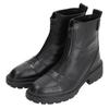 En Fashion Center Zip Short Boots Black [Lanvin Bleu] Boots, Thick-soled 2845,