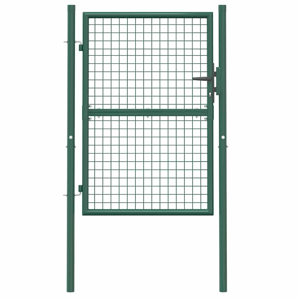 Garden Gate Steel 100 x 125 cm Green