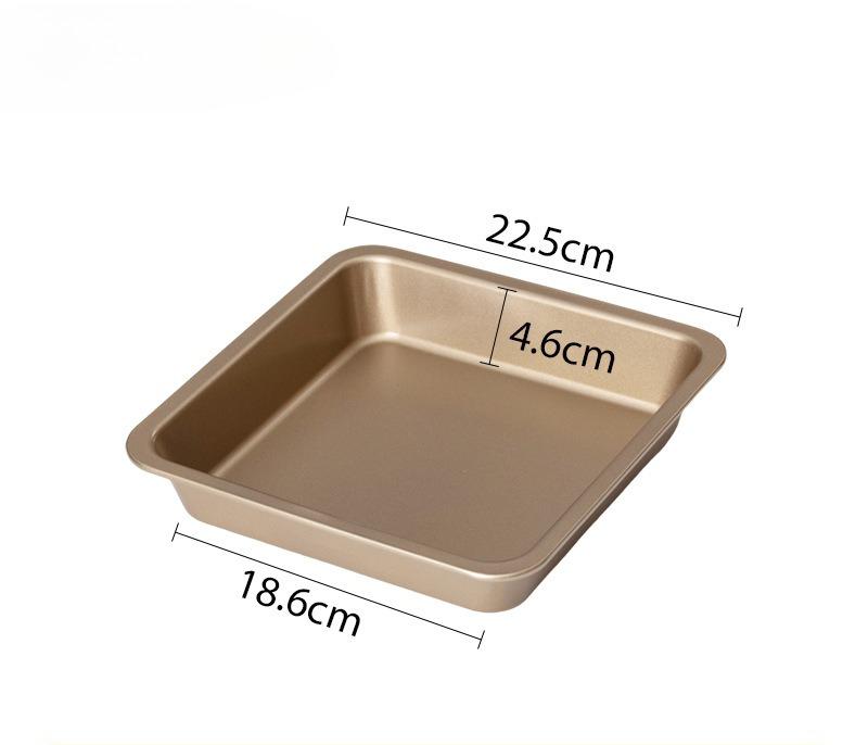 Non Stick Baking Tray, Square and Rectangle Cake Pans for Cheese, Cookie, Bread, Pizza, 9inch Bakeware Tool