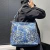 Женская джинсовая сумка через плечо с бриллиантовым трендом